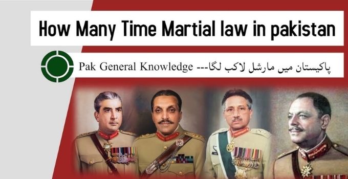 Martial Law In Pakistan List
